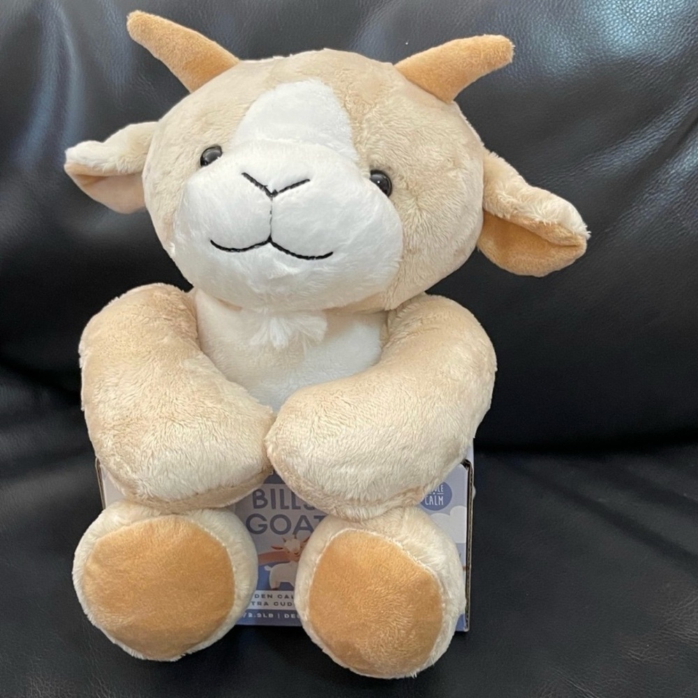 Tiny Love + Carry Weighted Friend Billy Goat Cuddle and Calm - Weighted Goat